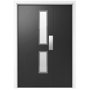 Trovex Hygidoor leaf-and-a-half door illustration