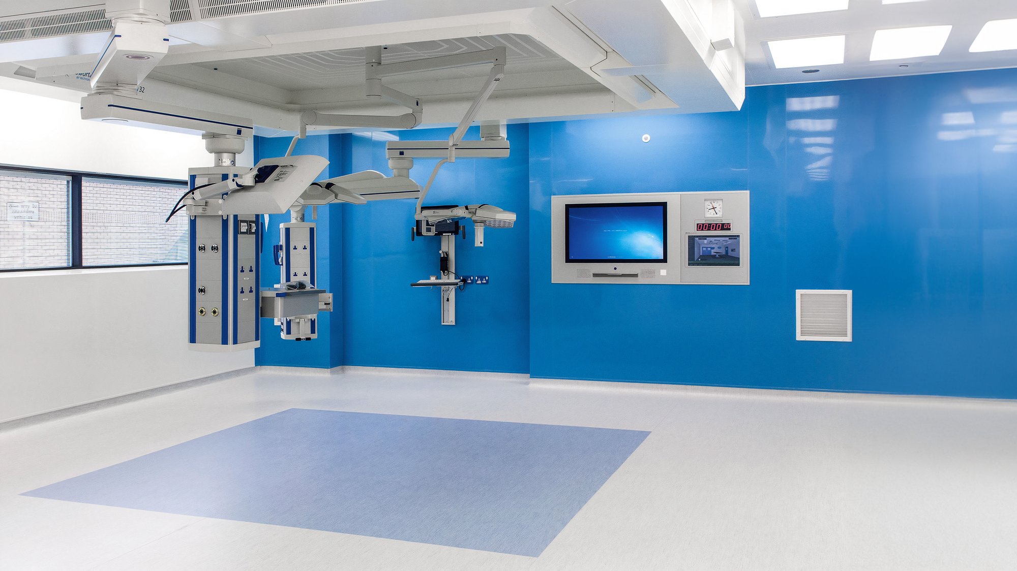 Trovex Diamond Wall Cladding and Protection used in a healthcare theatre