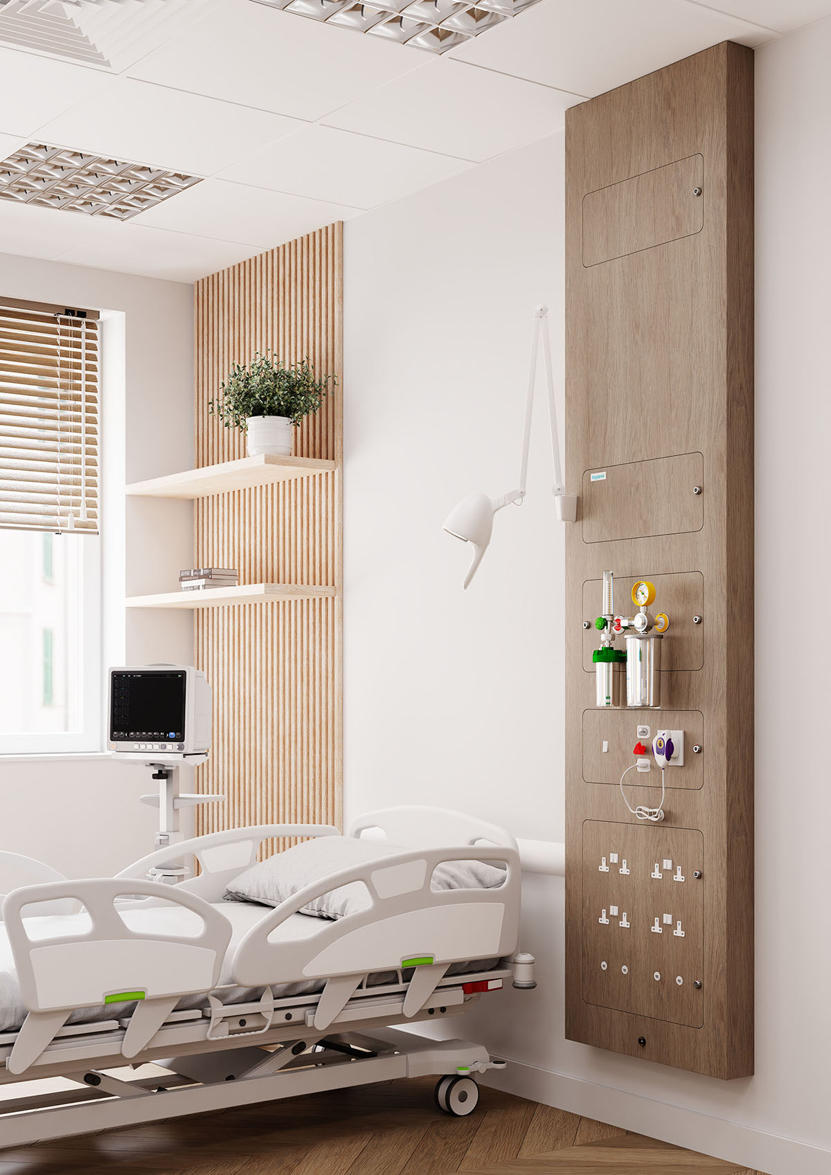 Hygipod MSU - bed head trunking alterative - medical supply unit Hygipod MSU - bed head trunking alterative - medical supply unit