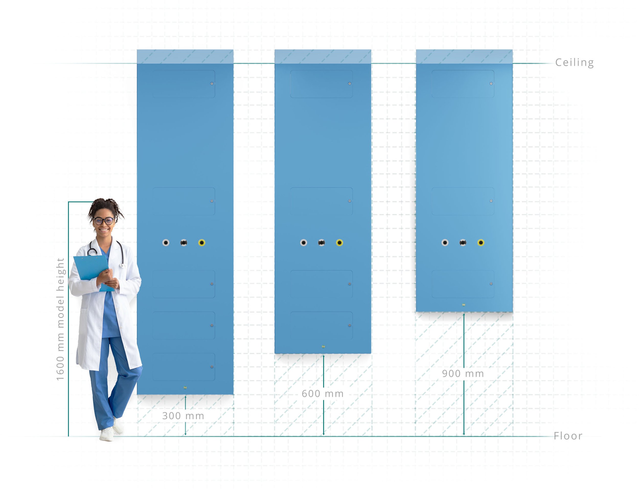 Hygipod MSU- bed head trunking system+-+is+available+in+three+from+floor+lengths Hygipod MSU- bed head trunking system+-+is+available+in+three+from+floor+lengths