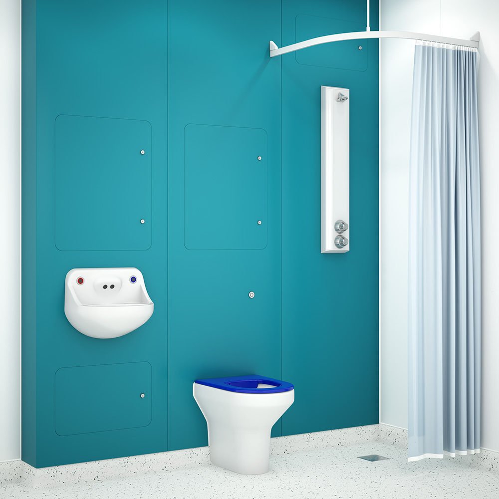 Hygipod Safe for mental health wash hand basin WC and Shower