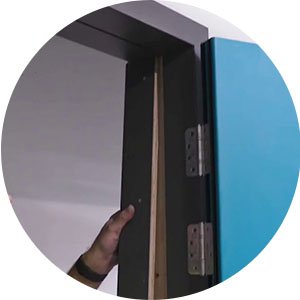 Securing Hygidoor architrave